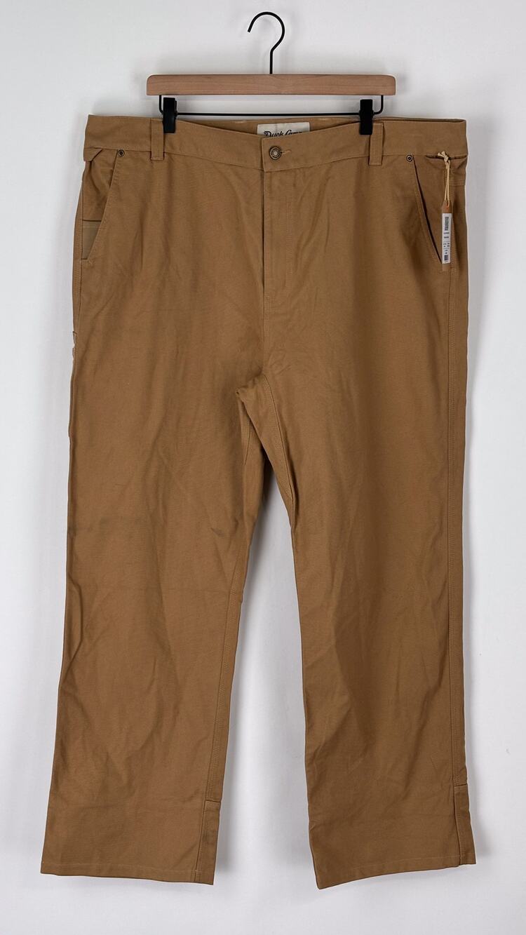 Duck Camp Mens Brush Pants Reed Brown Size 42 x 32 New Flawed